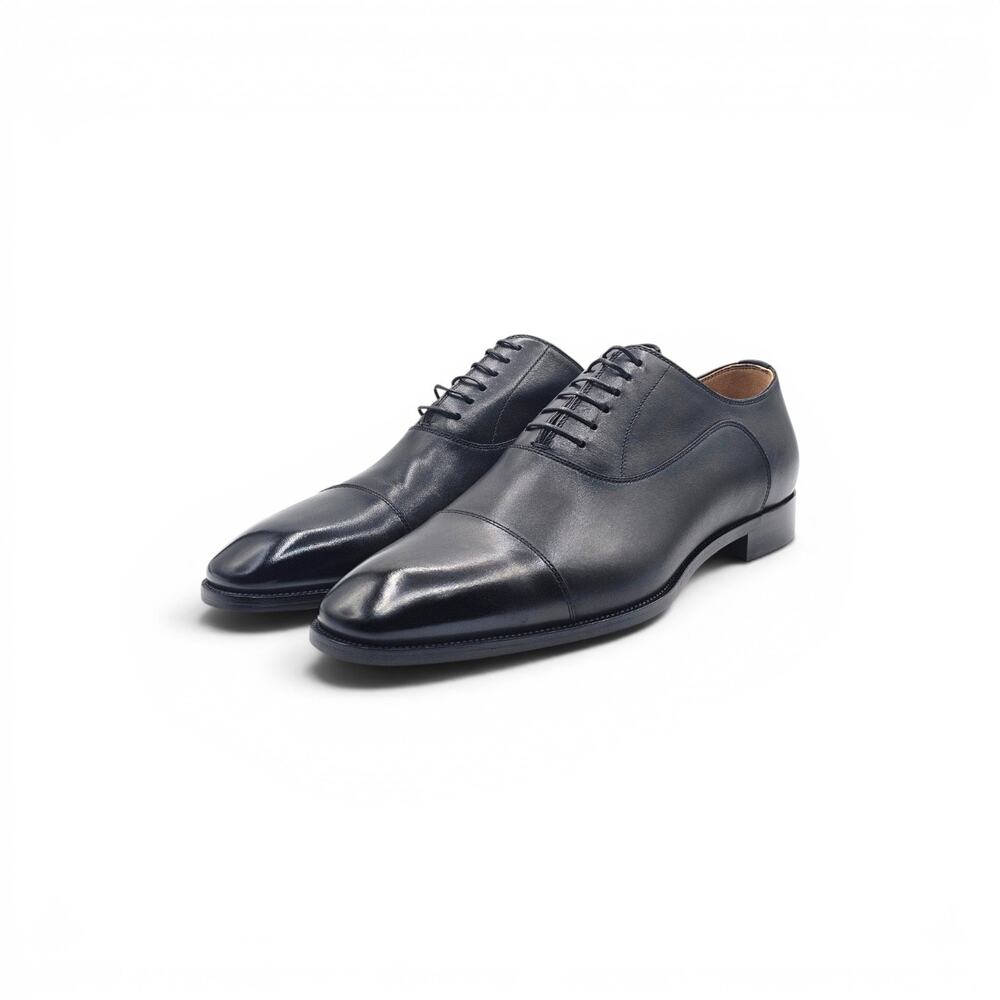 Christian Louboutin Greggo Leather Oxford Shoes Black EU 42 US 9 - New $1050